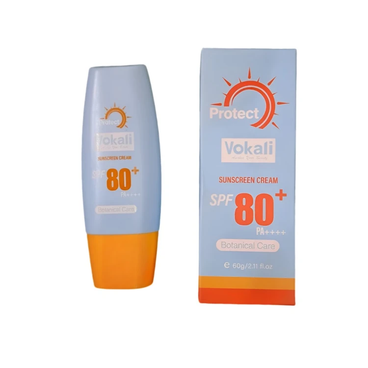 کرم ضد آفتاب گیاهی بدون رنگ وکالی spf 80 وزن 60 گرم