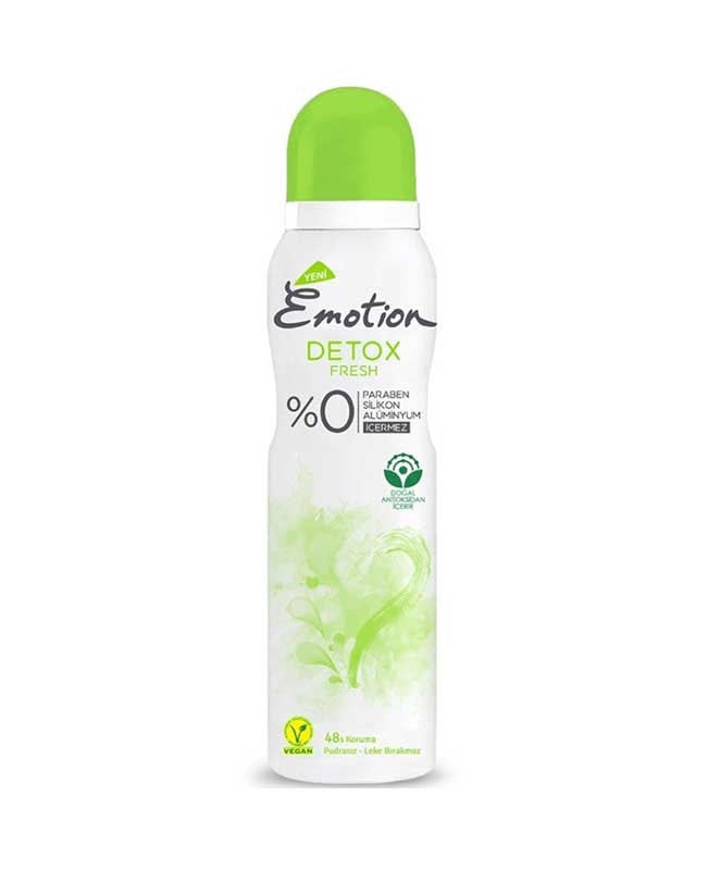 اسپری دئودورانت زنانه ایموشن Emotion مدل Detox Fresh حجم 150 میل