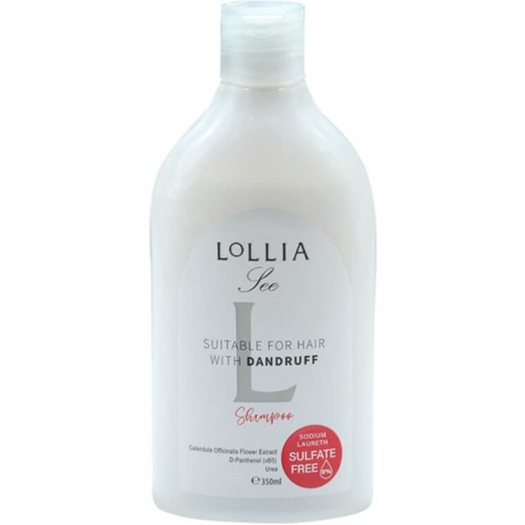 شامپو لولیا برای موهای شوره دار(فری سولفات) حجم ۳۵۰ میلی لیتر
