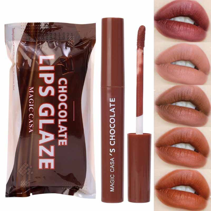 پک رژ لب شکلاتی کره ای مجیک (5 عددی) - تصویر 2