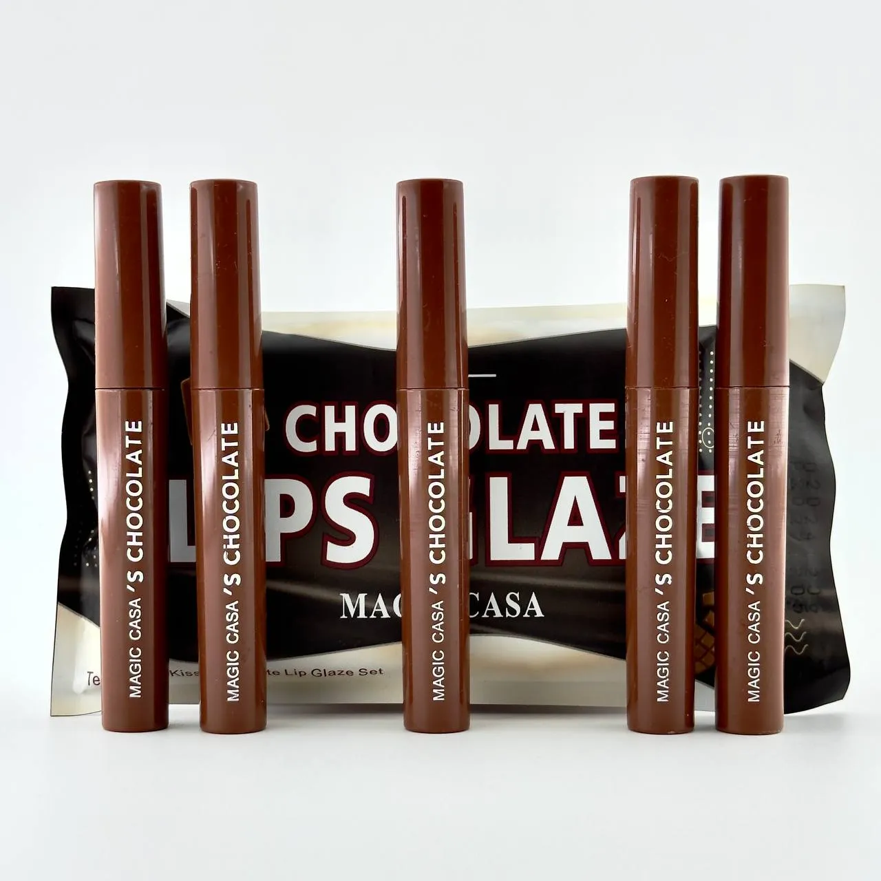 پک رژ لب شکلاتی کره ای مجیک (5 عددی) - تصویر 3